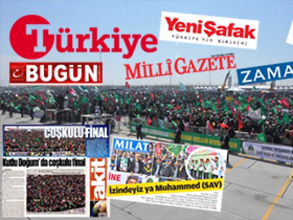Gazeteler Muhammedi Sevdaya kör kaldı