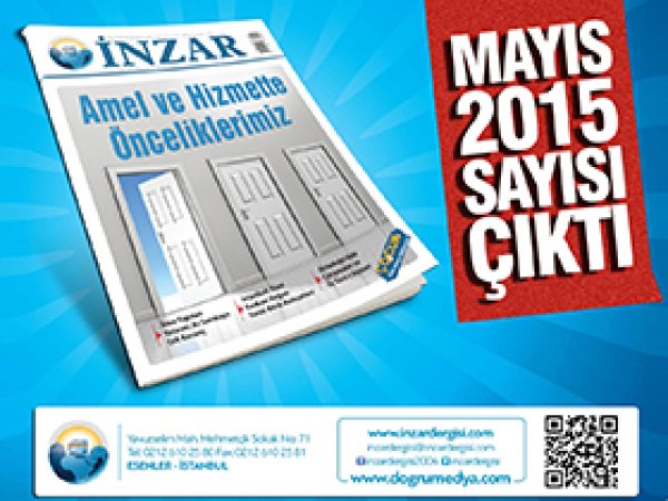 İnzar Dergisi Mayıs 2015 sayısı çıktı