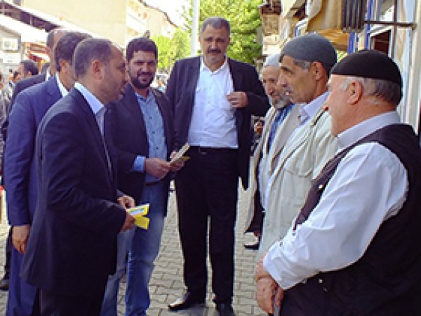 Sait Şahin, Genç'te ziyaretlerde bulundu
