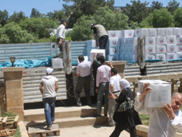Mardin’deki Suriyelilere Suudi’den yardım 