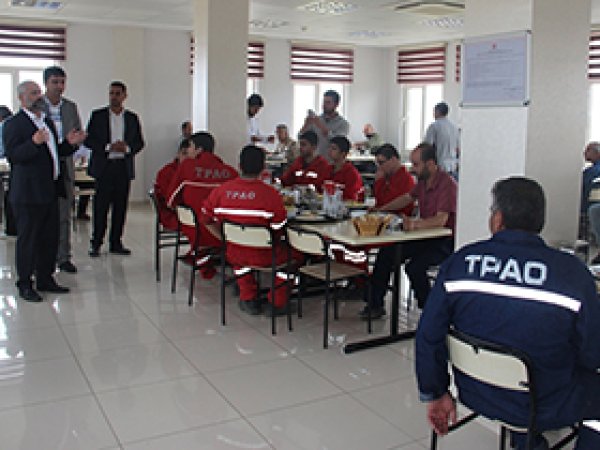 Aydın Gök TPAO işçilerini ziyaret etti