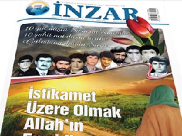 İnzar Dergisi Haziran 2015 sayısı çıktı