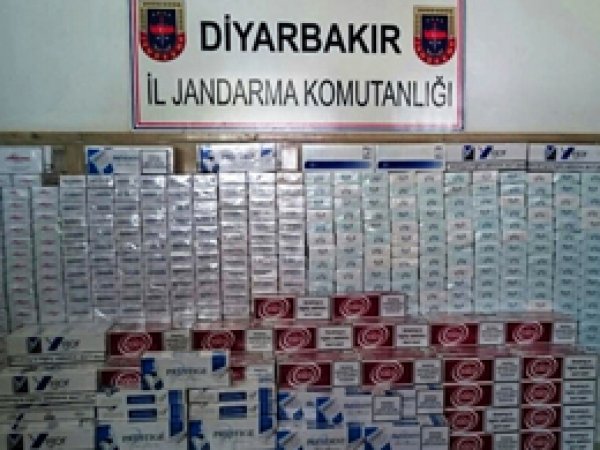 Diyarbakır'da 120 bin paket sigara yakalandı
