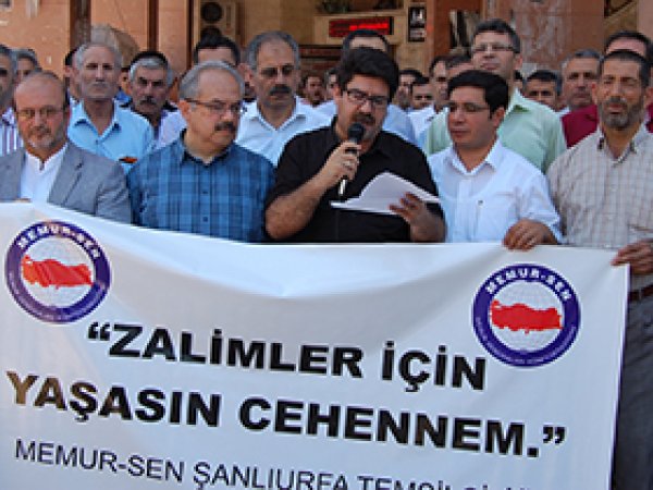 Memur-Sen Urfa Şubesi Çin'i kınadı
