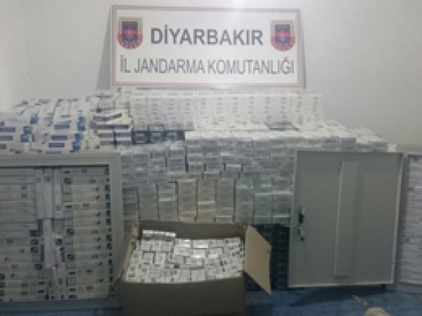 Diyarbakır’da kaçak sigara ele geçirildi
