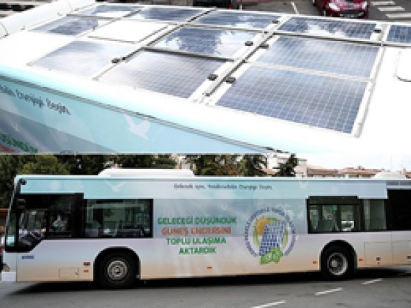 İETT'den güneş enerjisi kullanan otobüs
