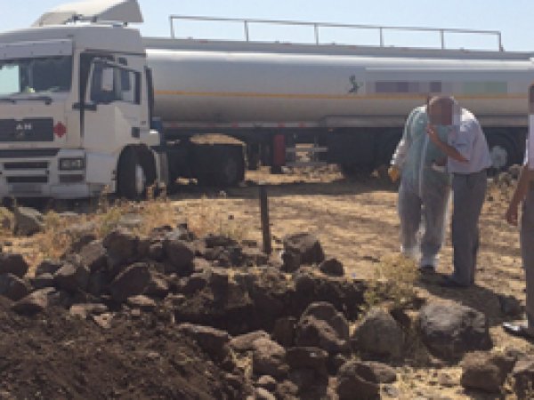 Diyarbakır’da kaçak akaryakıt tankeri ele geçirildi