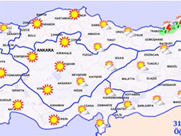 Türkiye genelinde hava durumu