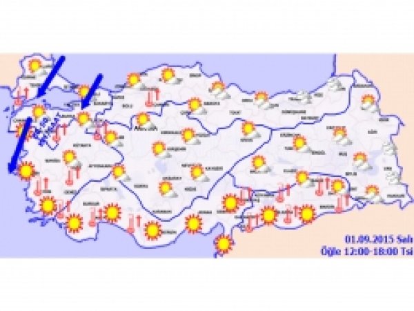 Türkiye genelinde hava durumu