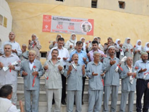 İslahiye'de hacı adayları dualarla uğurlandı