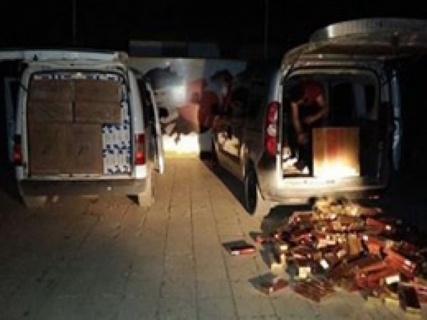 Bismil'de kaçak sigara ele geçirildi