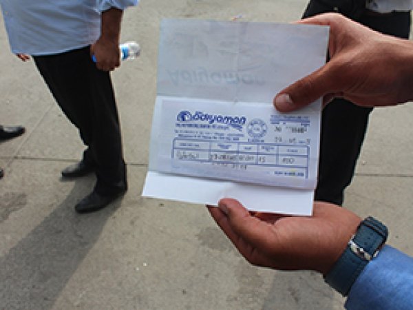Kahta'da sahte otobüs bileti sattılar