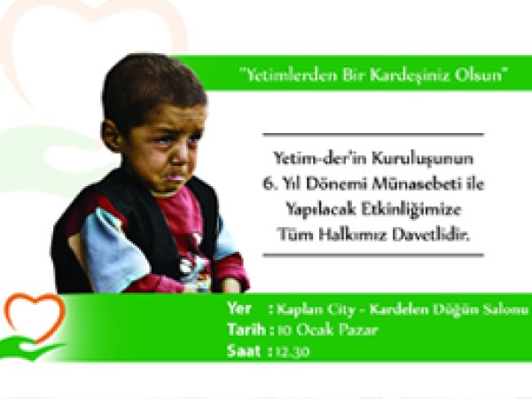 ''Yetimlerden Bir Kardeşiniz Olsun''