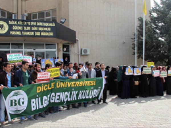 Dicle Üniversitesi yönetimine tepki