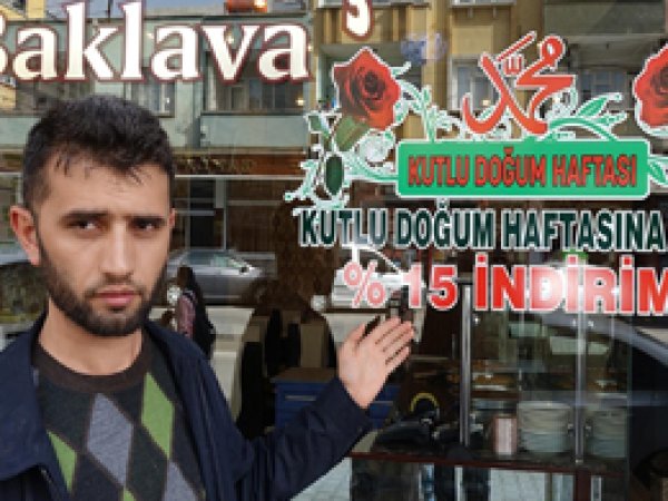 Baklavacı kardeşlerden Kutlu Doğum kampanyası