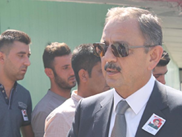 Bakan Özhaseki cenaze töreni için Şırnak'ta