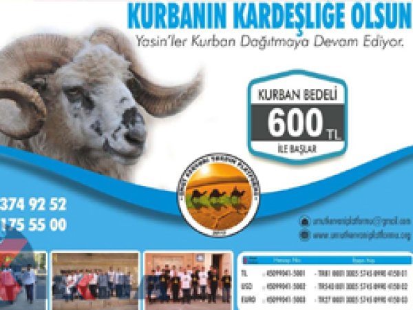 Umut Kervanından kurban kampanyası