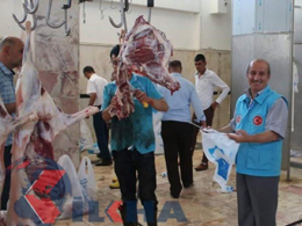 Mardin’de 10 bin aileye kurban eti dağıtıldı