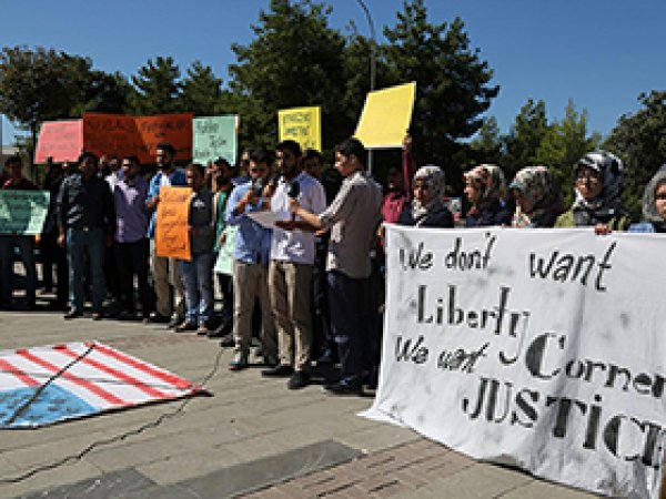 Antep Üniversitesi'nde CIA protestosu