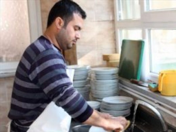 Suriye'de mühendis Siirt'te bulaşıkçı