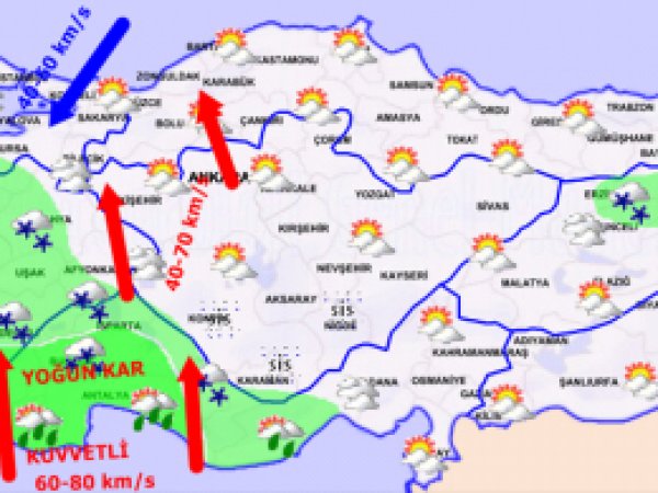 Türkiye genelinde hava durumu