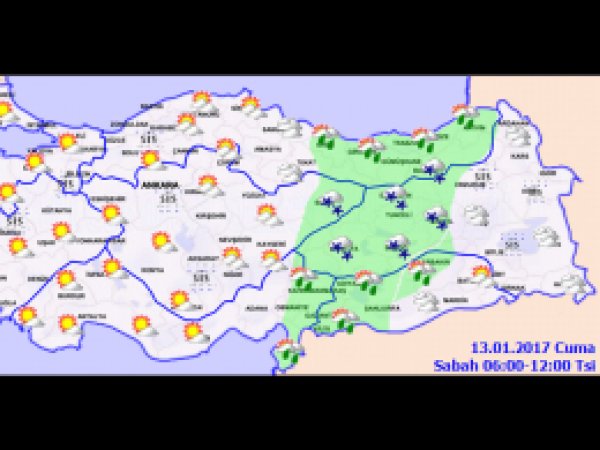 Türkiye genelinde hava durumu