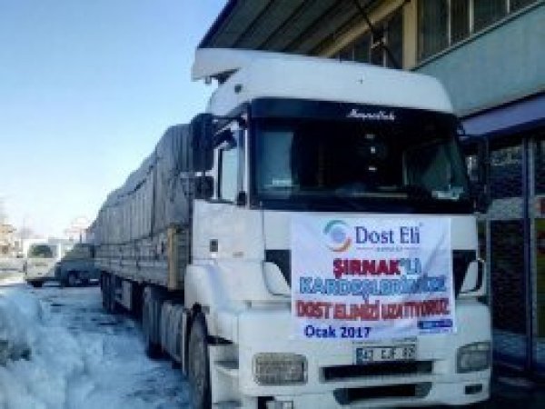 Konya'dan Şırnak halkına yardım