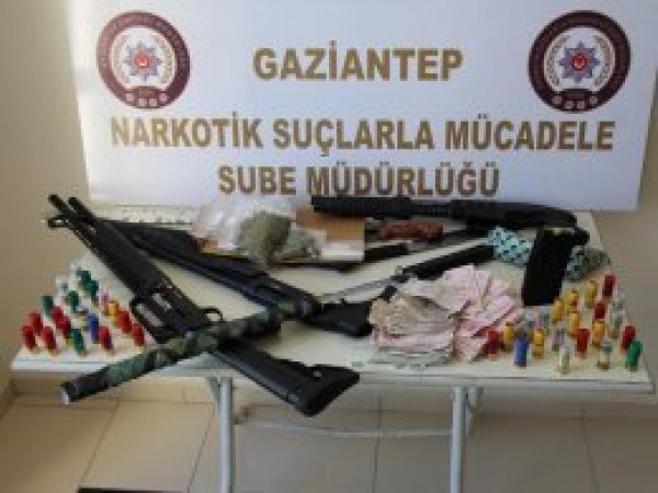 Antep’te uyuşturucu operasyonu: 7 gözaltı