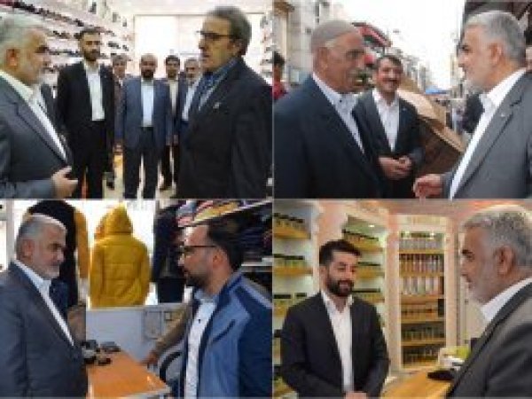 Zekeriya Yapicioğlû li Agiriyê esnafan zîyaret kir