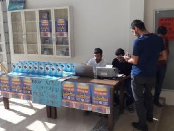 ​Harran Üniversitende Kur'an Meali Sınavı standı açıldı