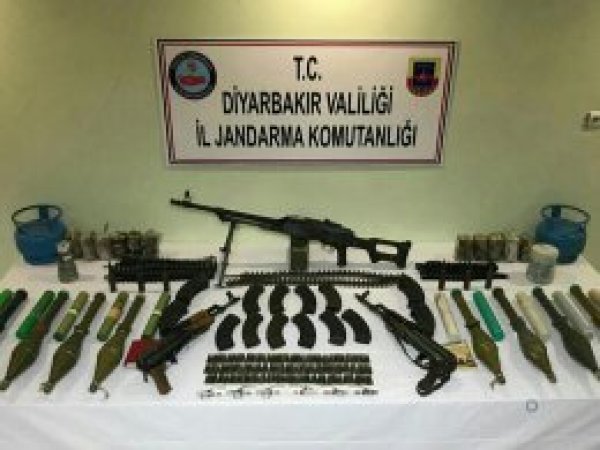 Diyarbakır’da mühimmat ve uyuşturucu yakalandı