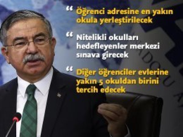 Bakan Yılmaz, liselere geçişteki yeni sistemi açıkladı