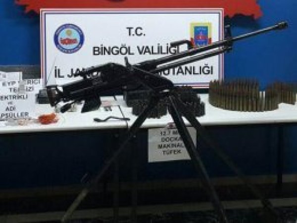 Bingöl'de uçaksavar ele geçirildi