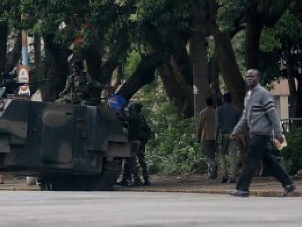Zimbabve'de askeri müdahaleyi destek yürüyüşü