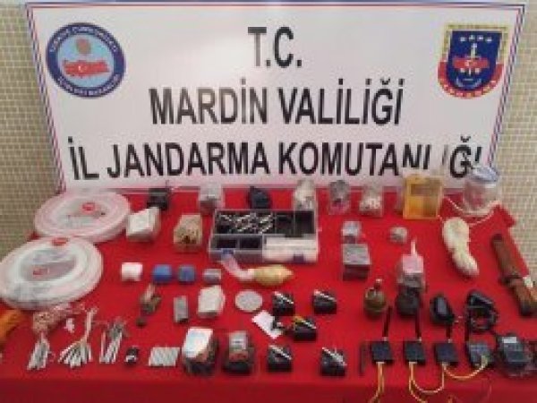 Mardin’de el yapımı patlayıcı ele geçirildi
