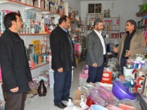 HÜDA PAR'dan Hilvan esnafına ziyaret