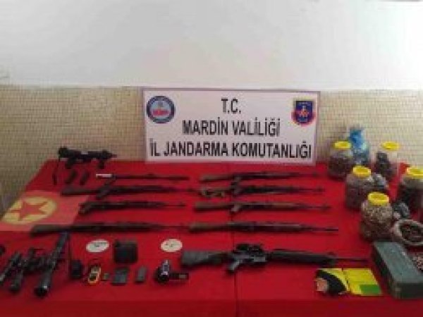 Mardin’de PKK silah ve mühimmatı ele geçirildi