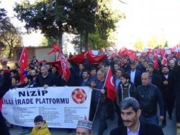 Nizip'te Kudüs protestosu