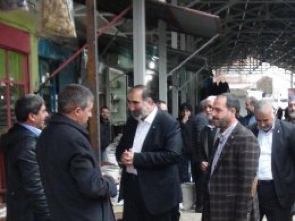 HÜDA PAR Çermik’te esnaf ziyaretinde bulundu