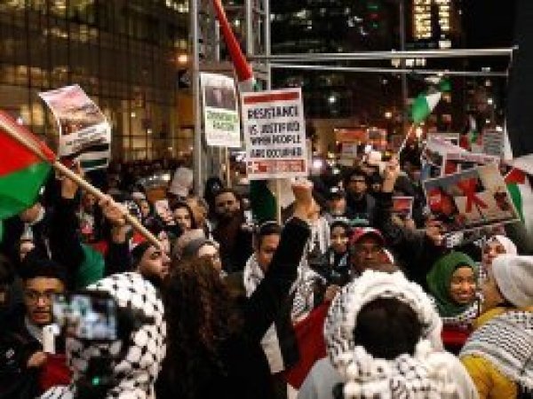 Times Meydanında Kudüs protestosu