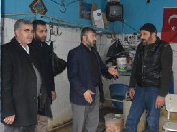 ​HÜDA PAR heyeti kasapların sıkıntılarını dinledi