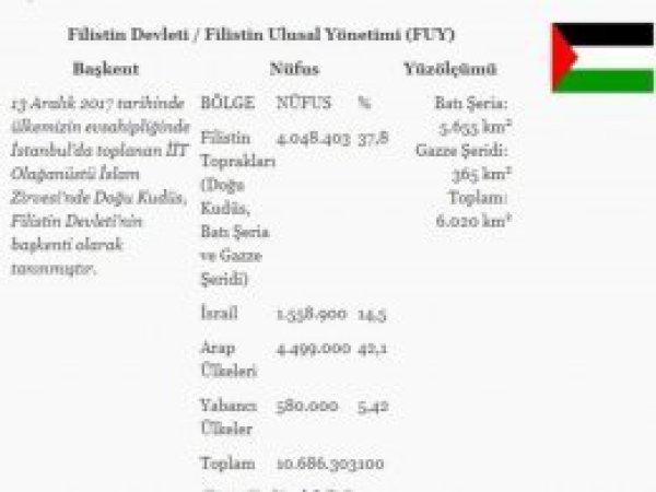 Dışişleri sitesine 'Doğu Kudüs Filistin'in başkenti' yazıldı