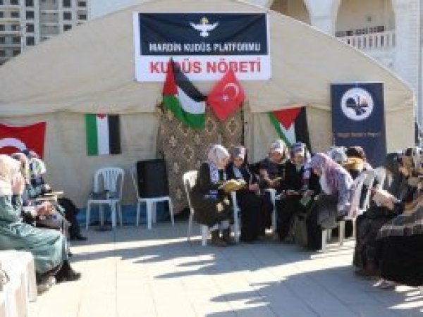 Mardin’de 'Kudüs' nöbeti başladı