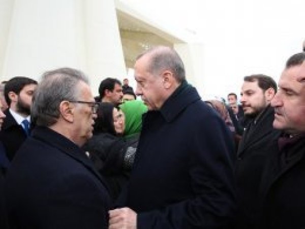 Erdoğan, Mesut Yılmaz’ın oğlunun cenaze törenine katıldı