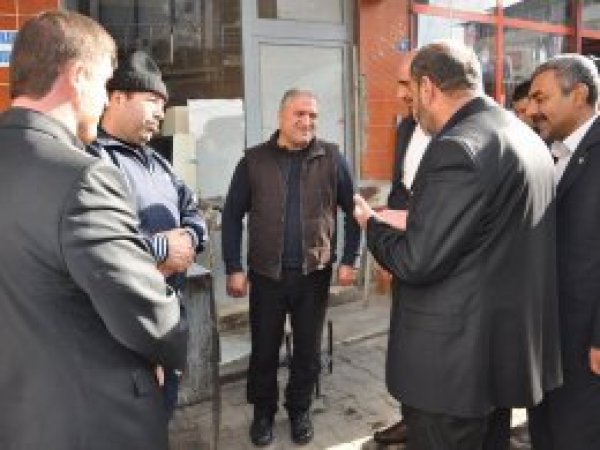 HÜDA PAR'dan Sason esnafına ziyaret
