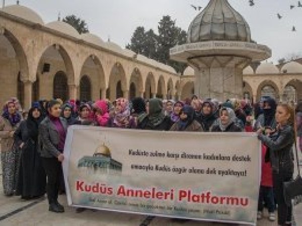 Urfalı kadınlardan Kudüs tepkisi