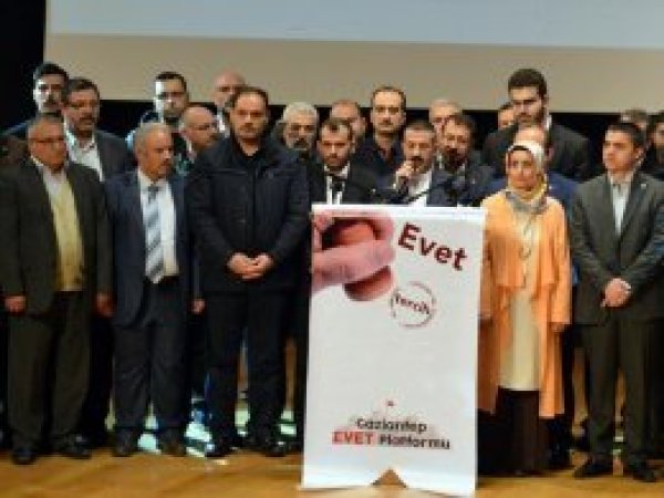 156 STK 'Gaziantep Evet Platformu'nu kurdu