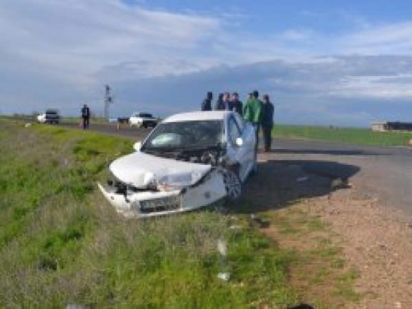 Viraşehir'de taziye dönüşü kaza: 4 yaralı