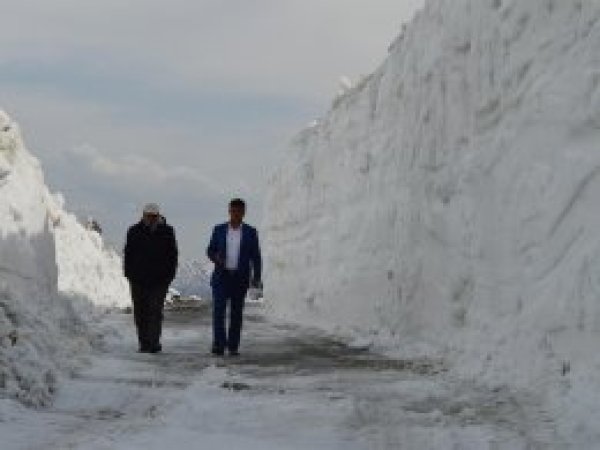 Bitlis'e yağan kar Kuzey Kutbu'nu andırdı