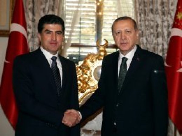 Cumhurbaşkanı Erdoğan Neçirvan Barzani ile görüştü